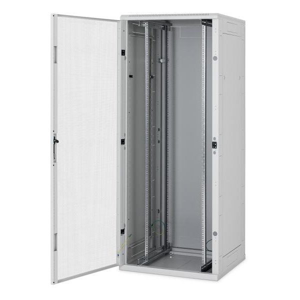 Triton 19" rozvaděč stojanový 37U/600x900, typ RT, nosnost 1200kg, perforované dveře, RAL7035, šedý