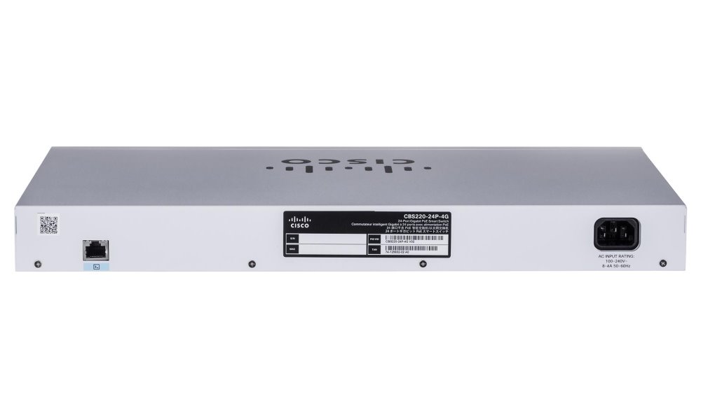 Cisco CBS220-24P-4G-EU 24-port GE Managed Switch, PoE, 4x1G SFP