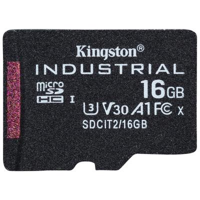 KINGSTON 16GB microSDHC / Industrial Temp / UHS-I / U3 / vč. adaptéru