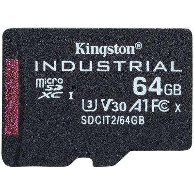 KINGSTON 64GB microSDXC / Industrial Temp / UHS-I / U3 / vč. adaptéru