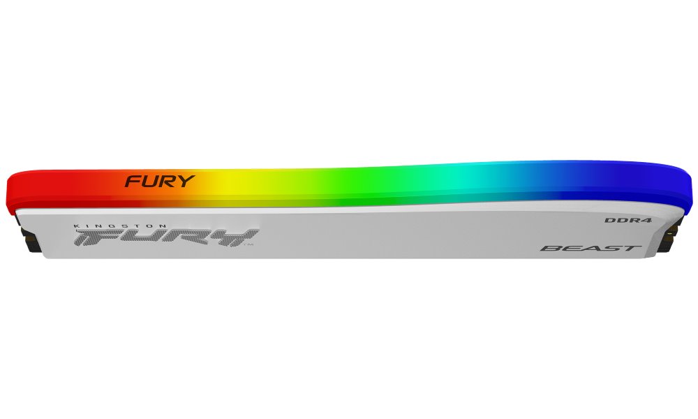 KINGSTON FURY Beast RGB 16GB DDR4 3600MT/s / CL18 / DIMM / Bílá