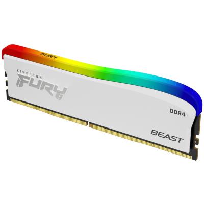 KINGSTON FURY Beast RGB 8GB DDR4 3200MT/s / CL16 / DIMM / Bílá