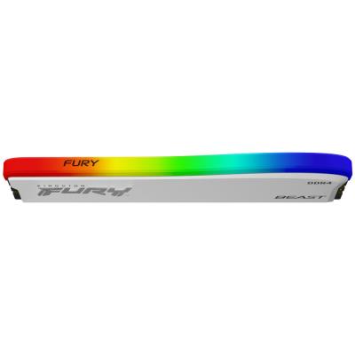 KINGSTON FURY Beast RGB 16GB DDR4 3200MT/s / CL16 / DIMM / Bílá