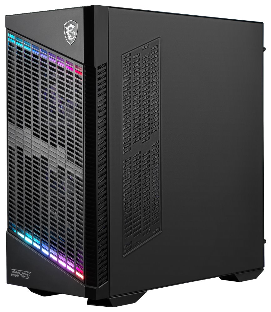 ROZBALENÉ - MSI skříň MPG VELOX 100P AIRFLOW/ bez zdroje/ levé temp. sklo/ 3x 120mm/ 1x 120mm ARGB/1x USB3.1 Type-C/2x US...