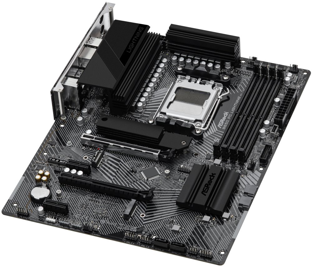 ASRock B650 PG Lightning / AMD B650 / AM5 / 4x DDR5 DIMM / 3x M.2 / HDMI / USB-C  / ATX