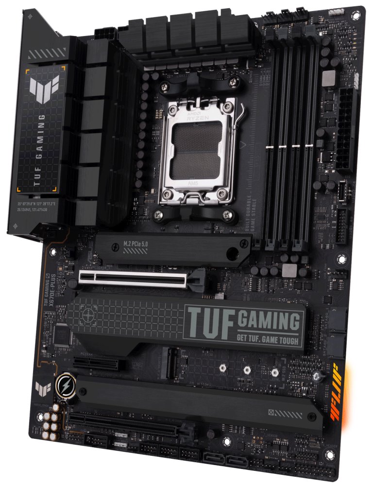ASUS TUF GAMING X670E-PLUS / AMD X670 / AM5 / 4x DDR5 / 4x M.2 / HDMI / DP / USB-C / ATX
