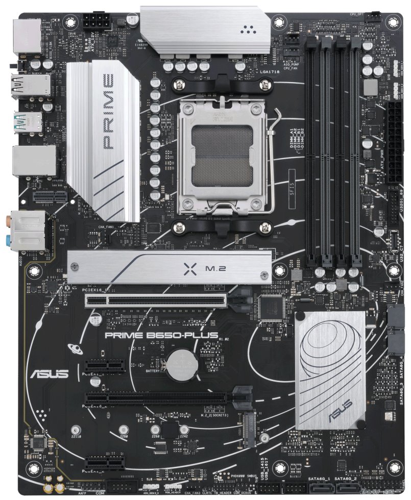 ASUS PRIME B650-PLUS / AMD B650 / AM5 / 4x DDR5 / 2x M.2 / HDMI / DP / USB-C / ATX
