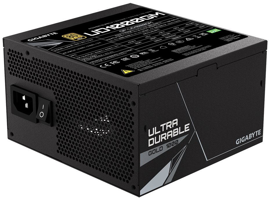 GIGABYTE zdroj UD1000GM / 1000W / 80 PLUS Gold / ATX / 120mm fan / akt. PFC / modulární