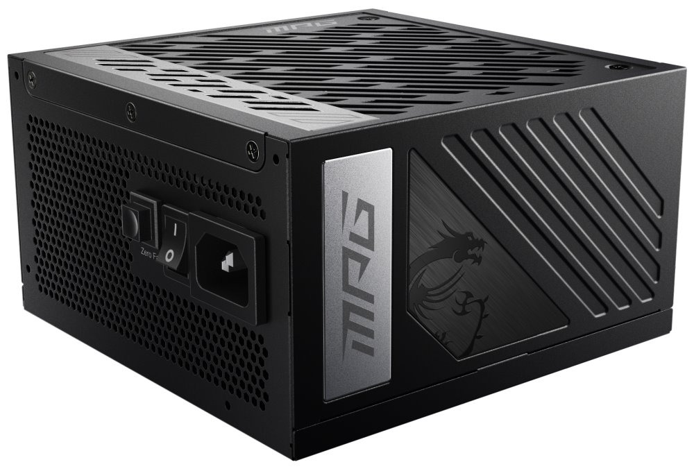 MSI zdroj MPG A1000G PCIE5/ 1000W/ ATX3.1/ akt. PFC/ 10 let záruka/ 135mm ventilátor/ plně modulární/ 80PLUS Gold