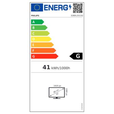 PHILIPS displej 32" 32BDL3511Q / Q-Line/ VA/ FHD/ 60Hz/ 6,5ms/4000:1/ 18/7 / HDMI, DVI, VGA, RS232, RJ45, USB