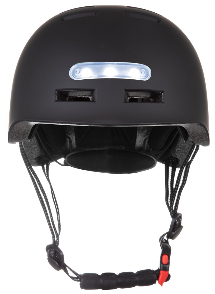 BLUETOUCH bezpečnostní helma s LED/ velikost M/ černá
