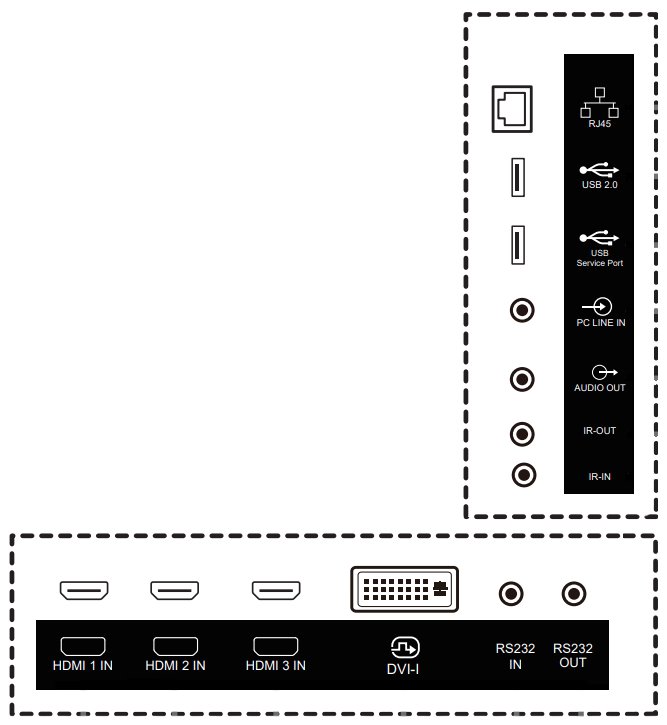 PHILIPS displej 64,5" 65BDL3511Q / Q-Line/ IPS/ 4K UHD/ 60Hz/ 8ms/ 1300:1/ 18/7 / HDMI, DVI, VGA, RS232, RJ45, USB