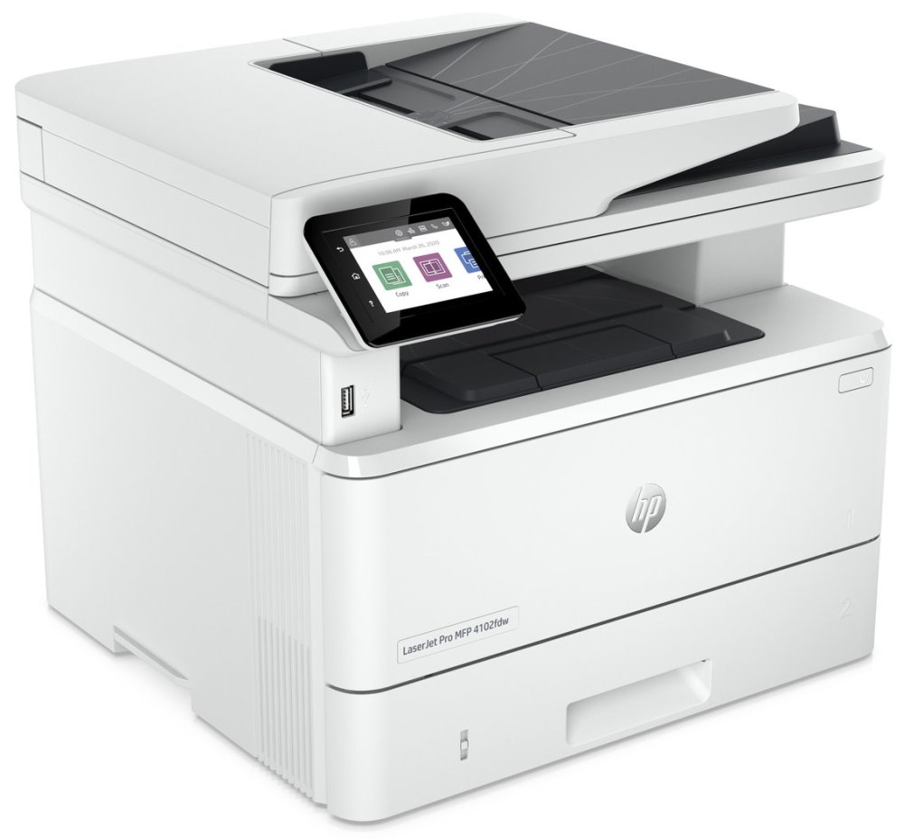 HP LaserJet Pro MFP 4102fdw/ čb/ PSCF/ A4/ 40ppm/ 1200x1200dpi/ USB/ LAN/ wifi/ duplex/ HP Smart/ AirPrint™