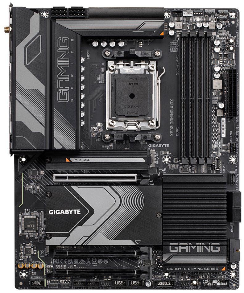 GIGABYTE X670 GAMING X AX / AMD X670 / AM5 / 4x DDR5 DIMM / 4x M.2 / HDMI / USB-C / WiFi / ATX