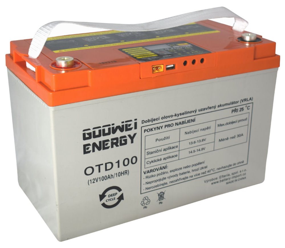 GOOWEI ENERGY DEEP CYCLE (GEL) baterie GOOWEI ENERGY OTD100, 100Ah, 12V
