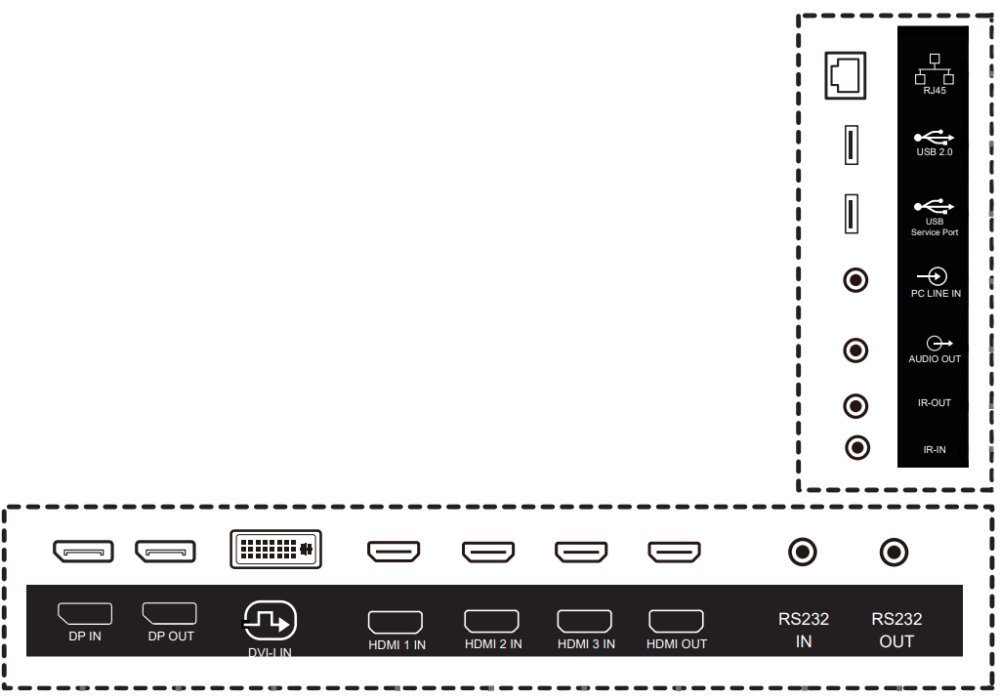 PHILIPS displej 74,5" 75BDL4511D / D-Line/ IPS/ 4K UHD/ 60Hz/ 8ms/ 24/7
