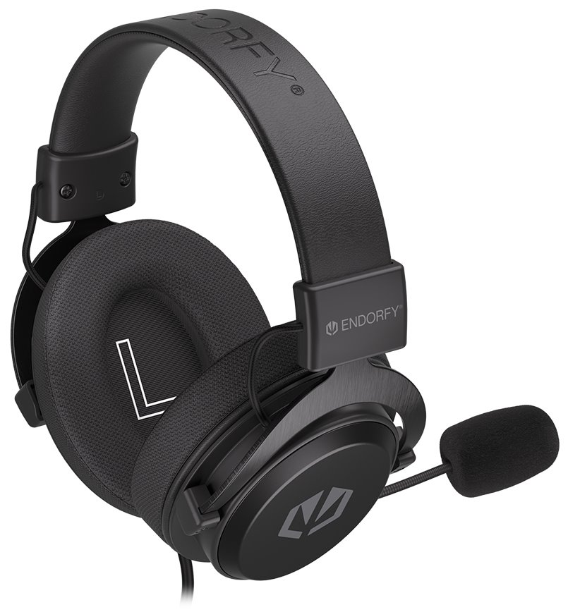 Endorfy headset VIRO Infra / drátový / s mikrofonem / 3,5mm jack / černý