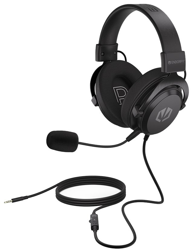 Endorfy headset VIRO Infra / drátový / s mikrofonem / 3,5mm jack / černý