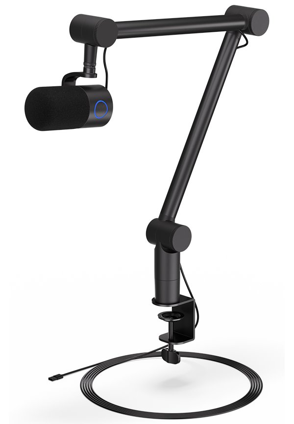 Endorfy mikrofon Solum Studio / streamovací / nastavitelné rameno / pop-up filtr / 3,5mm jack / USB-C