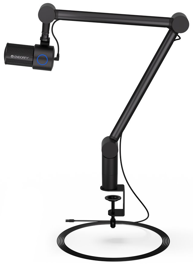Endorfy mikrofon Solum Studio / streamovací / nastavitelné rameno / pop-up filtr / 3,5mm jack / USB-C