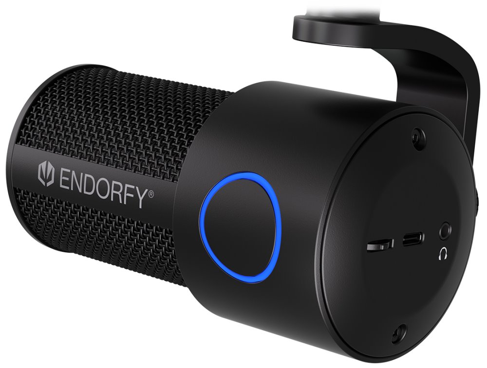 Endorfy mikrofon Solum Studio / streamovací / nastavitelné rameno / pop-up filtr / 3,5mm jack / USB-C
