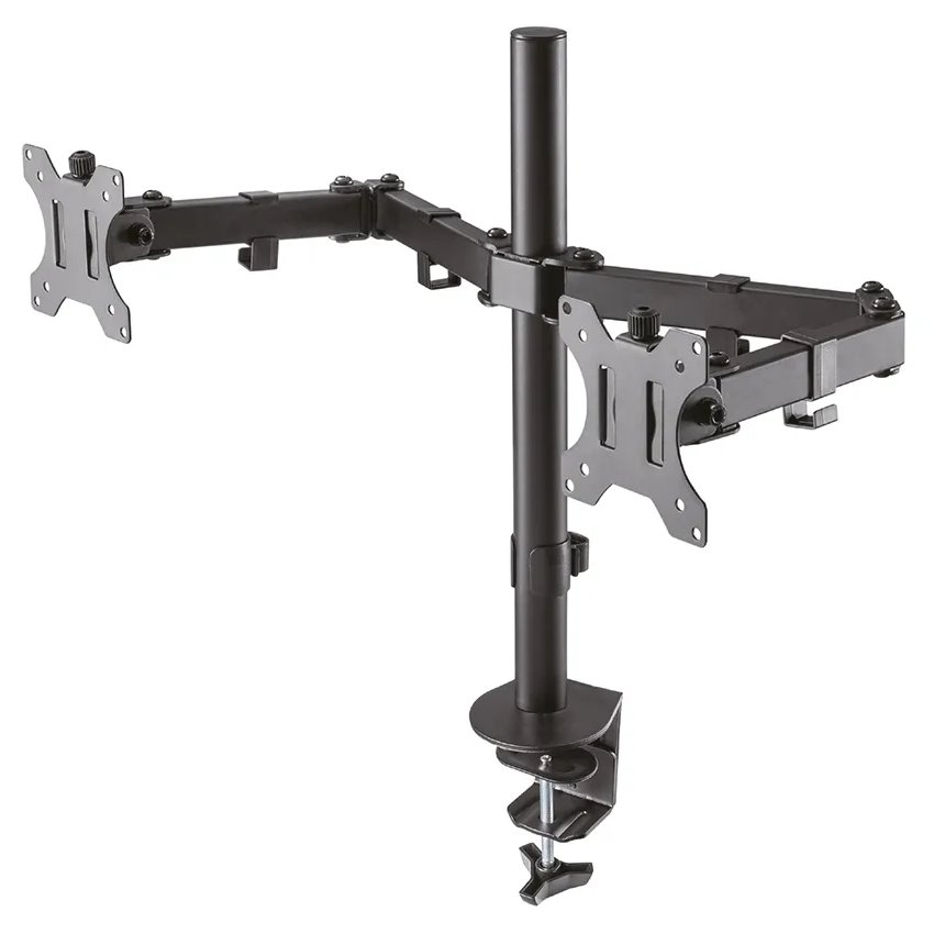 Neomounts FPMA-D550DBLACK/Držák displeje/na stůl/10-32"/svorka/VESA 100X100/nosn. 2x 8kg/2 displeje/černý
