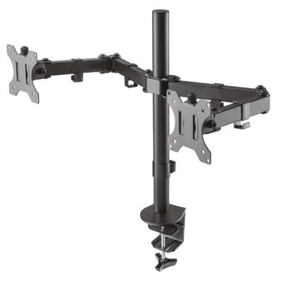 Neomounts FPMA-D550DBLACK/Držák displeje/na stůl/10-32"/svorka/VESA 100X100/nosn. 2x 8kg/2 displeje/černý