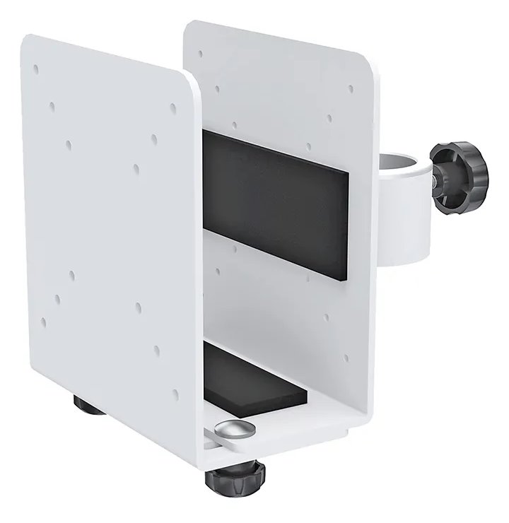 Neomounts THINCLIENT-10/Držák na mini PC/na držák displeje/VESA 100x100 /nosn. 10 kg/nastavení šírky 9-20 cm/bílý