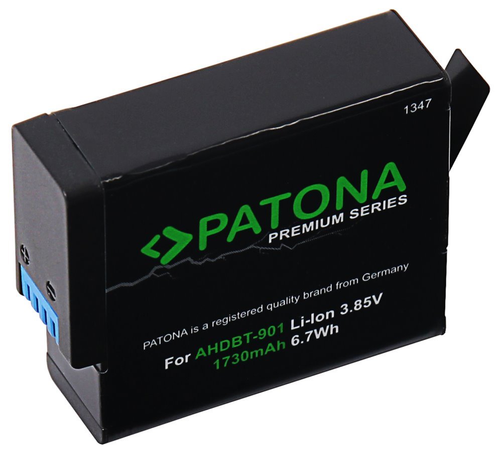 PATONA nabíječka pro digitální kameru Dual GoPro Hero 9/Hero 10/Hero 11/Hero 12/ 2x baterie 1730mAh