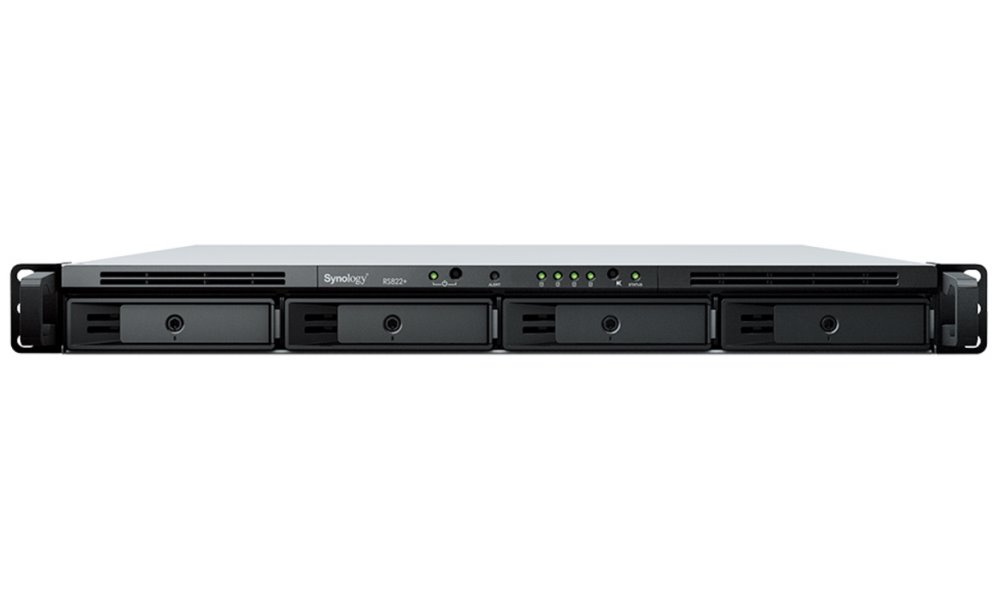 Synology RS822+   1U, 4x SATA, 2GB RAM, 2x USB 3.0, 4x GbE, 1x PCIe, 1x eSATA