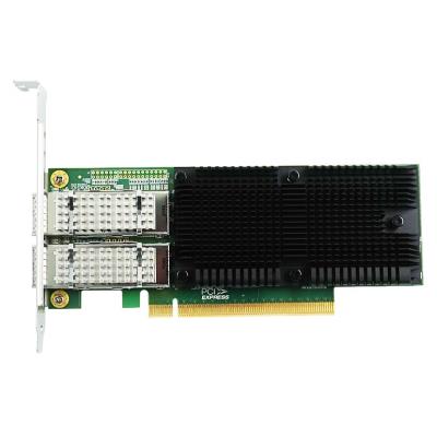XtendLan PCI-E síťová karta, 2x 100Gbps QSFP28, Intel E810, PCI-E x16