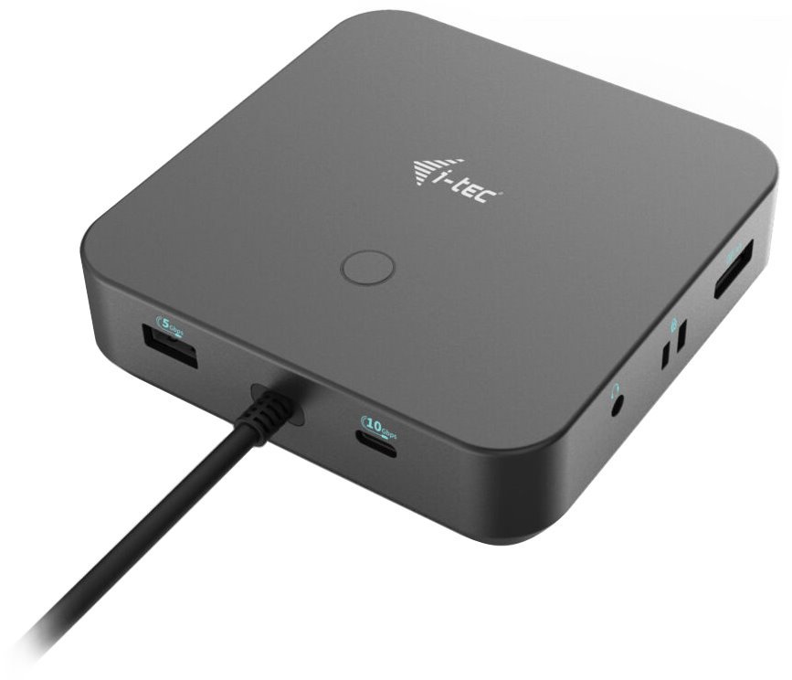 i-tec dokovací stanice/ 2x USB-C/ 2x USB 2.0/ 3x USB 3.0/ HDMI/ 2x DP/ LAN/ Power Delivery 100 W + univ. nabíječka 100 W