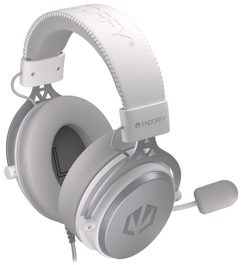 Endorfy headset VIRO OWH / drátový / s odnímatelným mikrofonem / 3,5mm jack / bílý