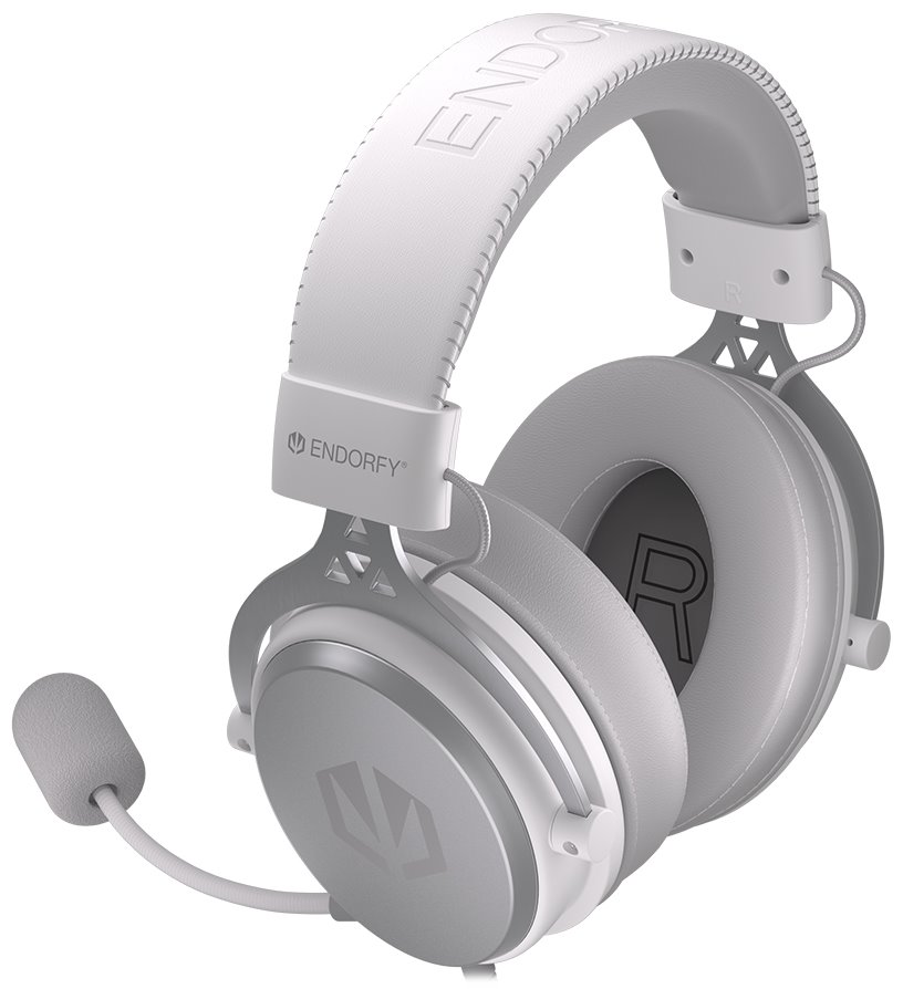 Endorfy headset VIRO OWH / drátový / s odnímatelným mikrofonem / 3,5mm jack / bílý