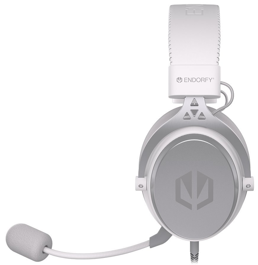 Endorfy headset VIRO Plus USB OWH / drátový / s odnímatelným mikrofonem / USB / bílý