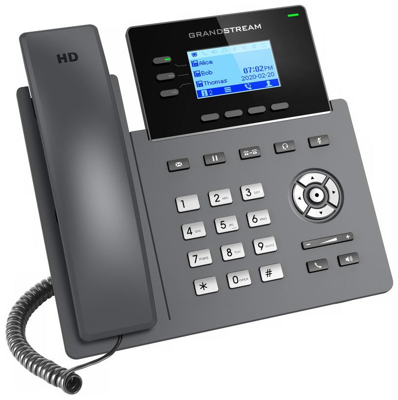 Grandstream GRP2603P/ VoIP telefon/ 2,48" podsvícený grafický display/ 6x SIP/ 2x LAN/ PoE/ GDMS