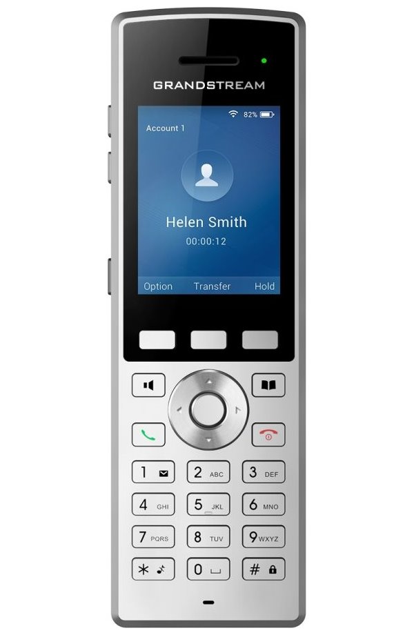 Grandstream WP822 SIP WiFI telefon, 2x SIP, barevný 2,4" displej, WiFi