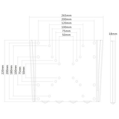 Neomounts FPMA-W110BLACK/Držák displeje/na stěnu/10-40"/fixní/VESA 200X200/nosn. 35kg/ultra tenký/černý