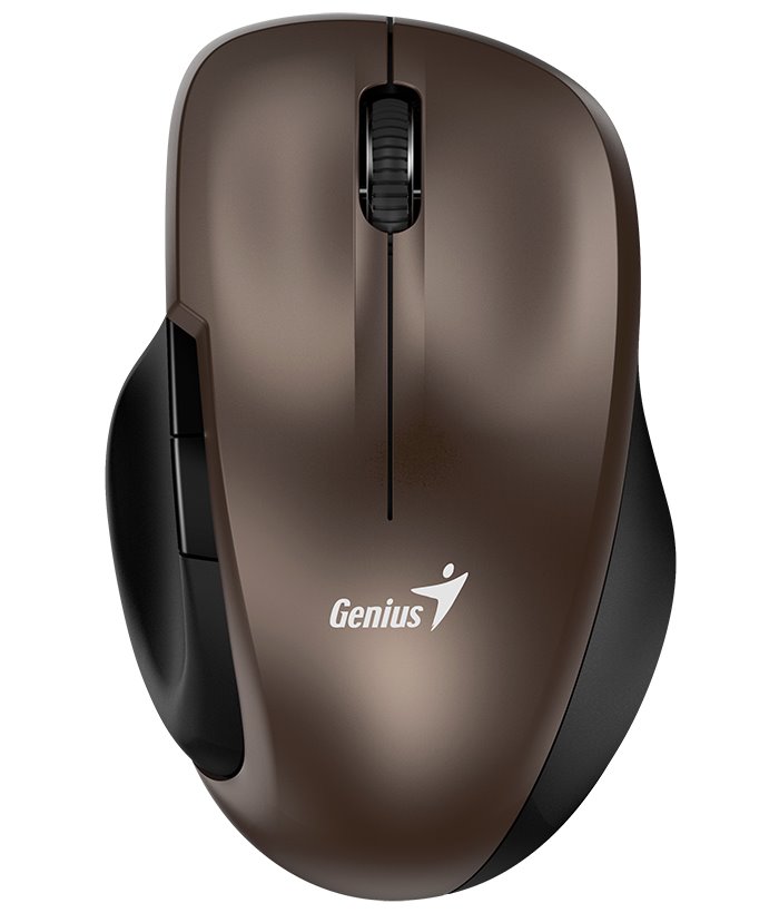 GENIUS Ergo 8200S Chocolate/ 1200 dpi/ bezdrátová/ 5tlačítek/ tichá/ BlueEye senzor/ čokoládová
