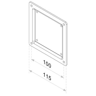 Neomounts  FPMA-VESA100 / VESA Conversion Plate - VESA 75 to 100 / Black