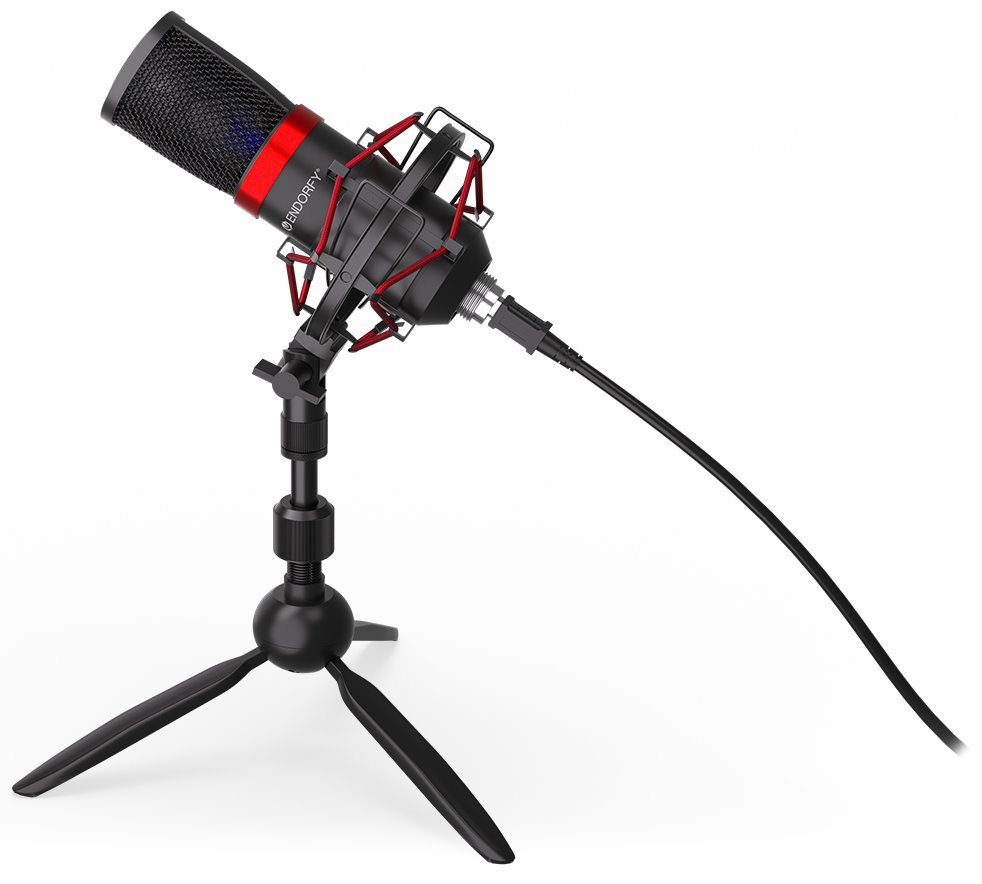 Endorfy mikrofon Streaming T / streamovací / stojánek / pop-up filtr / 3,5mm jack / USB-C