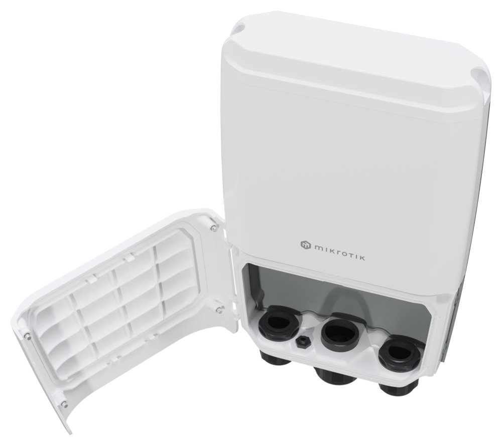 Mikrotik Cloud Switch CRS504-4XQ-OUT, 650 MHz CPU, 128 MB RAM, 1x LAN, 4x QSFP28, 2x PSU, L5, outdoor