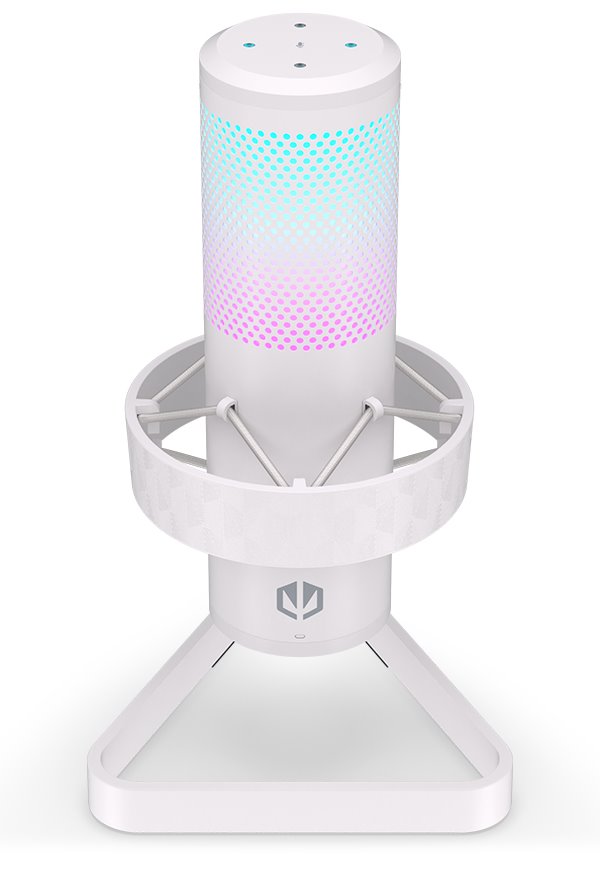 Endorfy streamovací mikrofon  AXIS Streaming OWH / RGB efekt / stojánek / USB / bílý