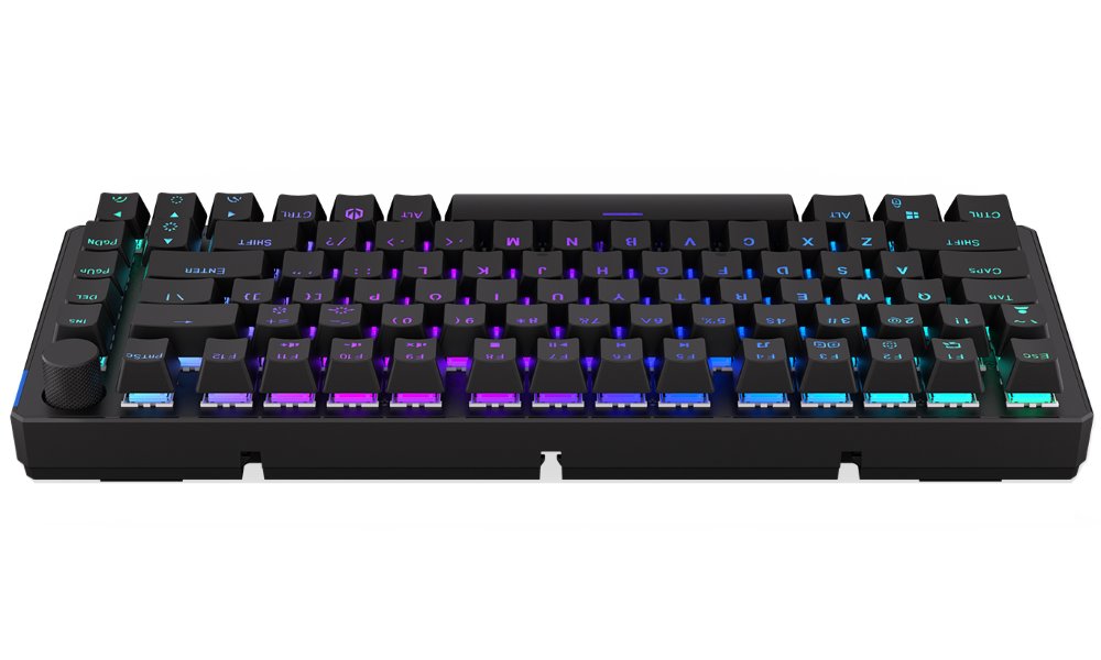 Endorfy herní klávesnice Thock 75% Wireless Red / RGB / red sw. / bezdrátová / mechanická / US layout / zkrácená /černá