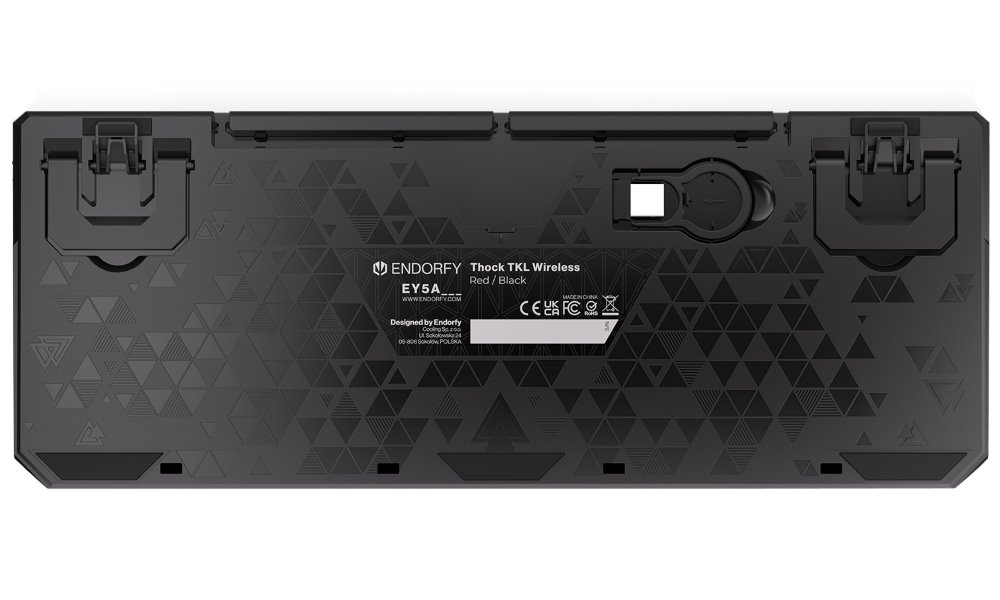 Endorfy herní klávesnice Thock TKL Wireless Red / RGB / red sw. / bezdrátová / mechanická / US layout / černá