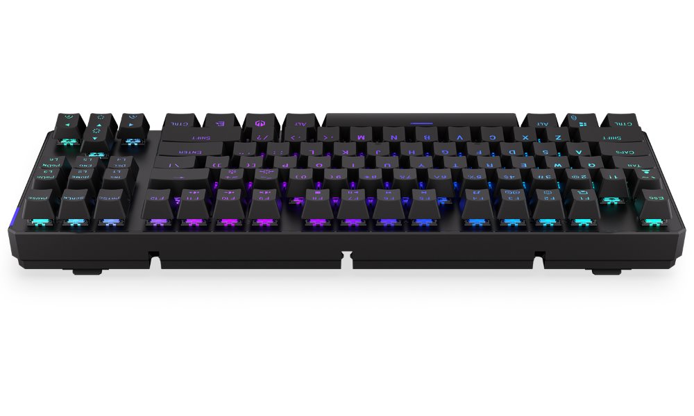 Endorfy herní klávesnice Thock TKL Wireless Black / RGB / black sw. / bezdrátová / mechanická / US layout / černá