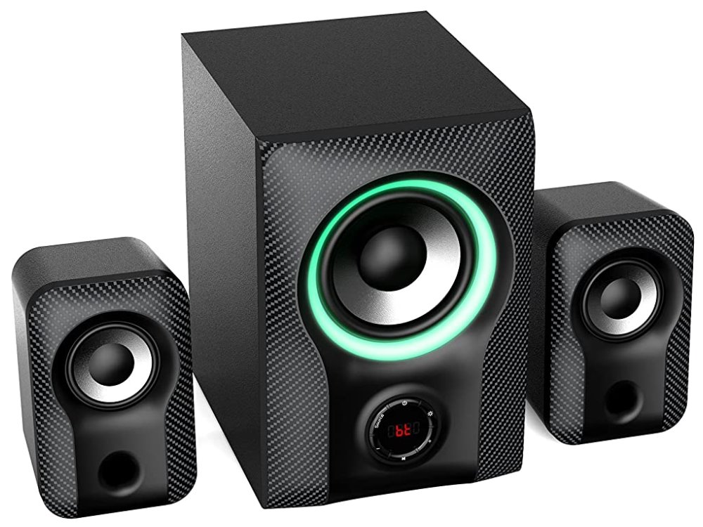 FENDA F&D repro F590X/ 2.1/ 60W/ černé/ RGB/ BT5.3/ USB přehrávání/ dálkové ovládání