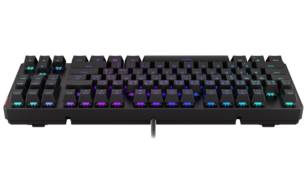 Endorfy herní klávesnice Thock TKL Kailh RD RGB /USB/ red sw. / drátová / mechanická / CZ/SK layout / černá RGB