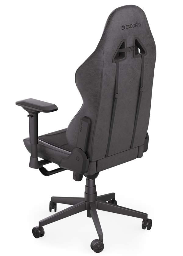Endorfy herní židle Scrim BK / kombinace textil / kůže / černá