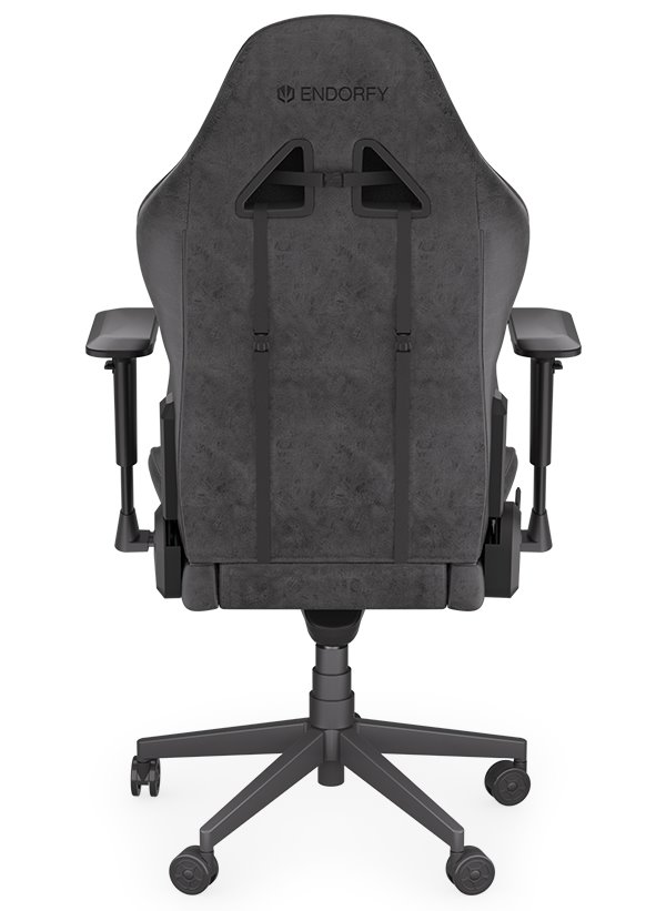 Endorfy herní židle Scrim BK / kombinace textil / kůže / černá